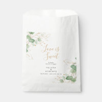 Classic Eucalyptus Gold Love is Sweet Wedding 