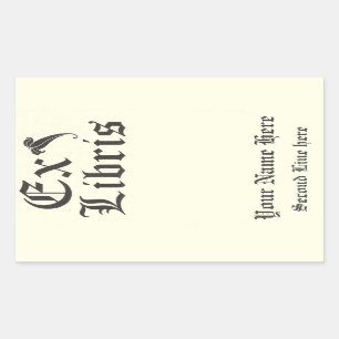 Classic Ex Libris Bookplate Sticker