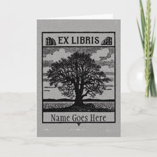 Classic ex libris Card - Blank or Messaged
