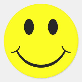 Classic Face Round Sticker