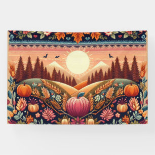 Classic Fair Isle Fall/Autumn Banner