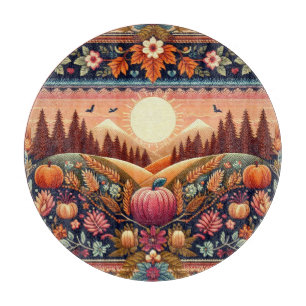 Classic Fair Isle Fall/Autumn Cutting Board
