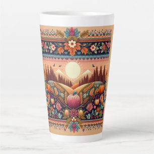 Classic Fair Isle Fall/Autumn Latte Mug