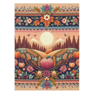Classic Fair Isle Fall/Autumn Tablecloth