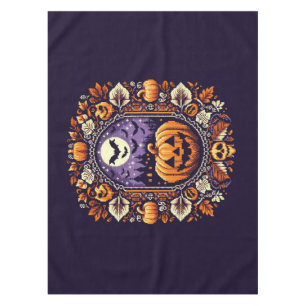Classic Fair Isle Halloween/Pumpkin Tablecloth