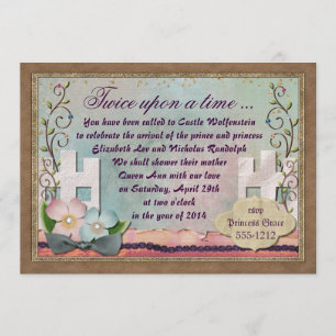 Classic Fairy Tale Invitation for Twins