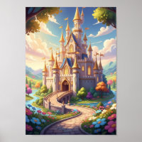 Classic Fairytale Castle Kingdom Storybook Fantasy