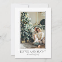 Classic Family Holiday Photo Greeting