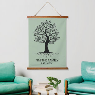 Classic Family Tree Tapestry Wall Art