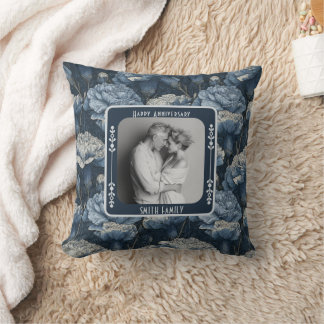 Classic Family Wedding Anniversary Throw Pillow