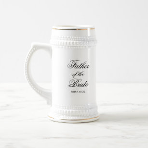 Classic Father of the Bride Beer Stein