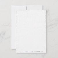 Classic Faux-Deckle Edge Template RSVP Cards