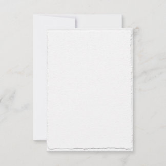 Classic Faux-Deckle Edge Template RSVP Cards