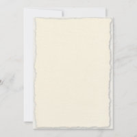 Classic Faux-Deckle Edge Wedding Invite Template