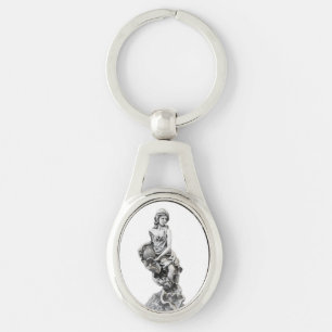 Classic female statue keychain