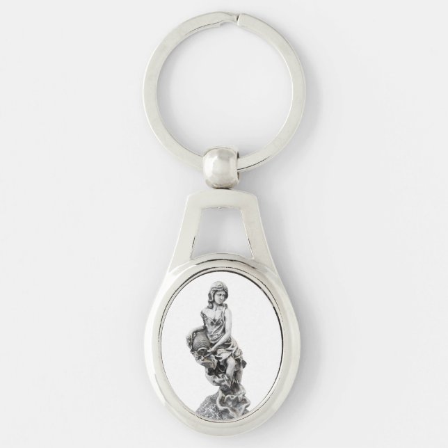 Classic female statue keychain (Front)