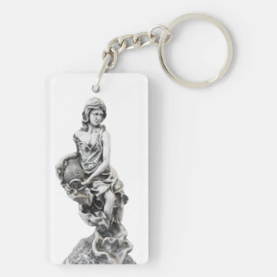 Classic female statue keychain