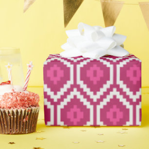 Classic Festive Sophisticated Geometric Baby Showe Wrapping Paper