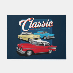 Classic Fifties Cars Doormat