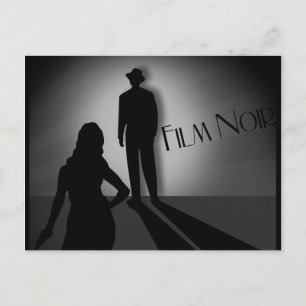 classic film style postcard