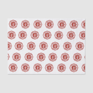 Classic Fire Fighter Symbol Pattern Tissue Paper