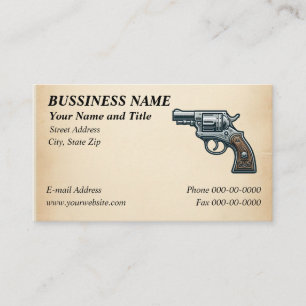 Classic firearms business card