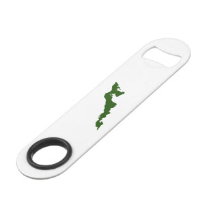 Classic Fishers Island Logo Bottle Opener - Green Bar Key