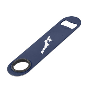 Classic Fishers Island Logo Bottle Opener - Navy Bar Key