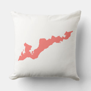 Classic Fishers Island Logo Coussin - Rose