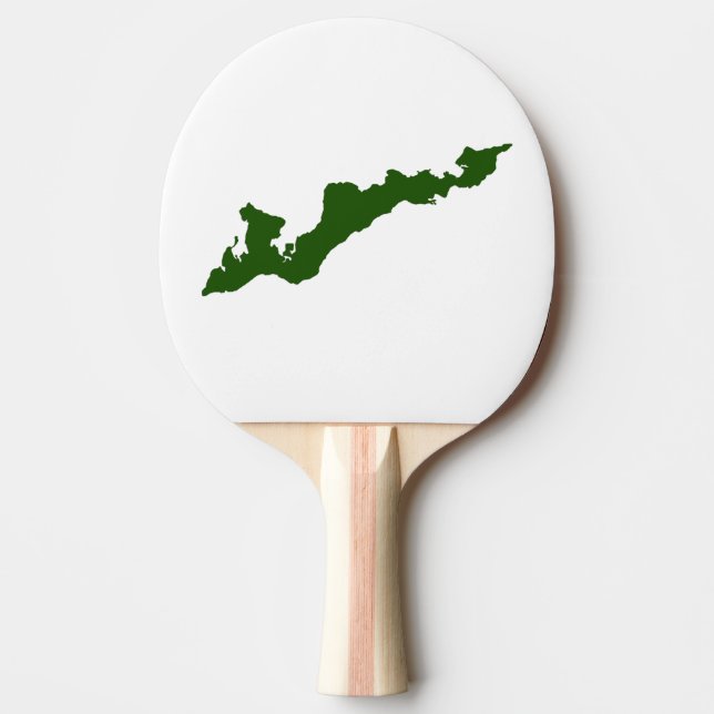 Classic Fishers Island Logo Paddle - Green (Front)