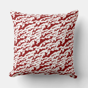 Classic Fishers Island Logo Pillow - Red