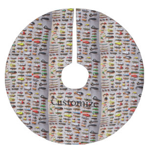 Classic Fishing Lures Thunder_Cove Brushed Polyester Tree Skirt