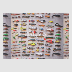 Classic Fishing Lures Thunder_Cove Car  Tissue Paper