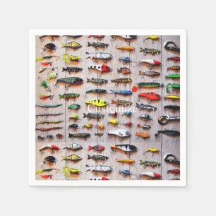 Classic Fishing Lures Thunder_Cove Napkin