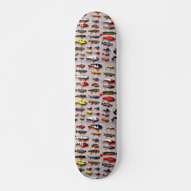 Classic Fishing Lures Thunder_Cove Skateboard (Front)