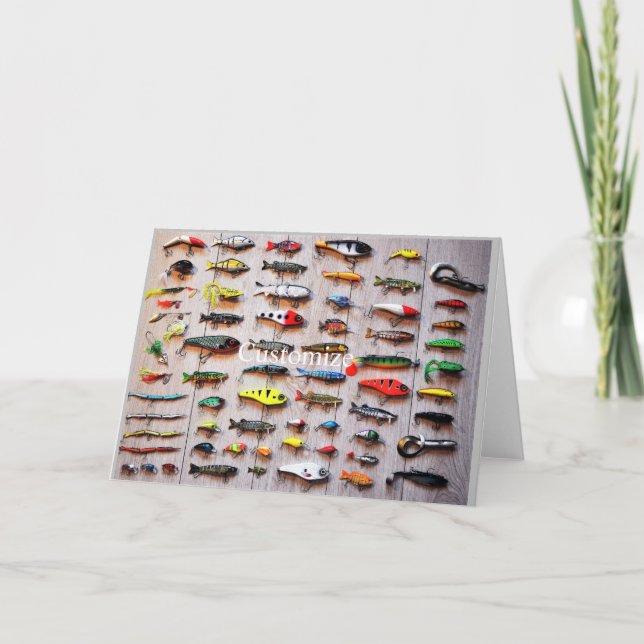 Classic Fishing Lures Thunder_Cove Thank You Card (Front)