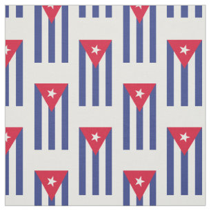 Classic Flag of Cuba Fabric
