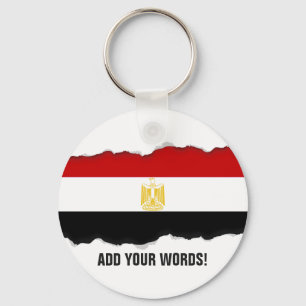 Classic Flag of Egypt Keychain