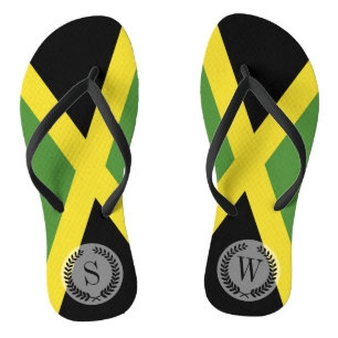 Classic Flag of Jamaica Flip Flops