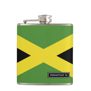 Classic Flag of Jamaica Hip Flask