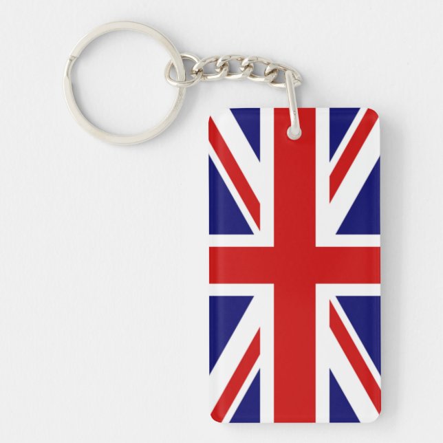 Classic Flag of the United Kingdom Keychain (Front)