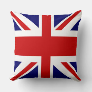 Classic Flag of the United Kingdom The Union Jack Throw Pillow