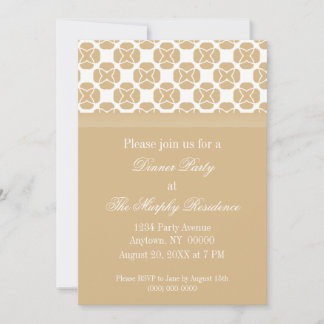 Classic Flair Dinner Party Invitation, Champagne Invitation