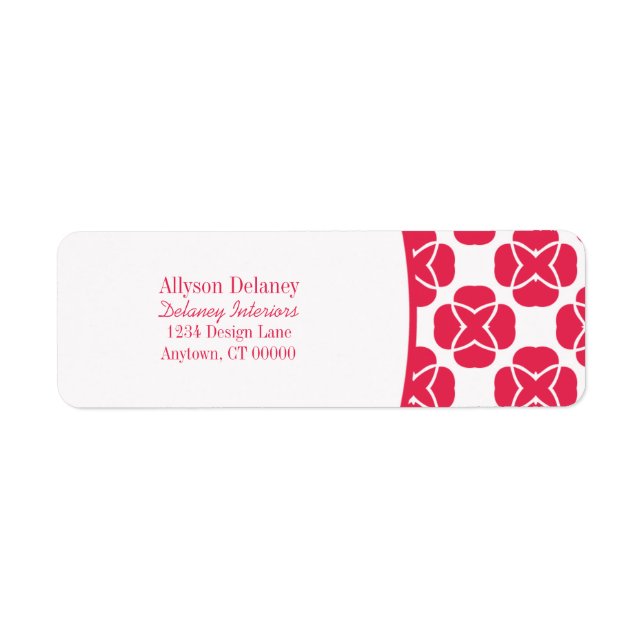 Classic Flair Return Address Label (Front)