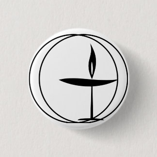 Classic "Flaming Chalice" 1 Inch Round Button