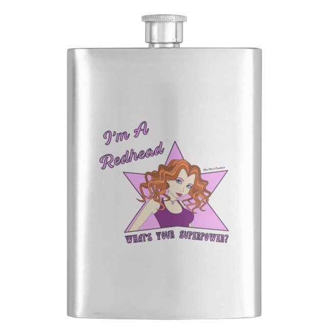 Classic Flask - Redhead Superpower (Front)