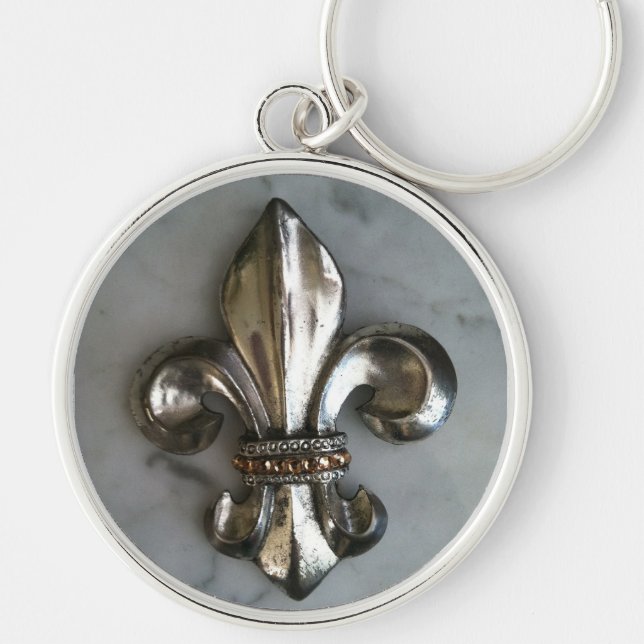 Classic Fleur de lis Keychain (Front)