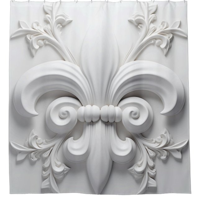 Classic Fleur De Lis Showercurtain (Front)
