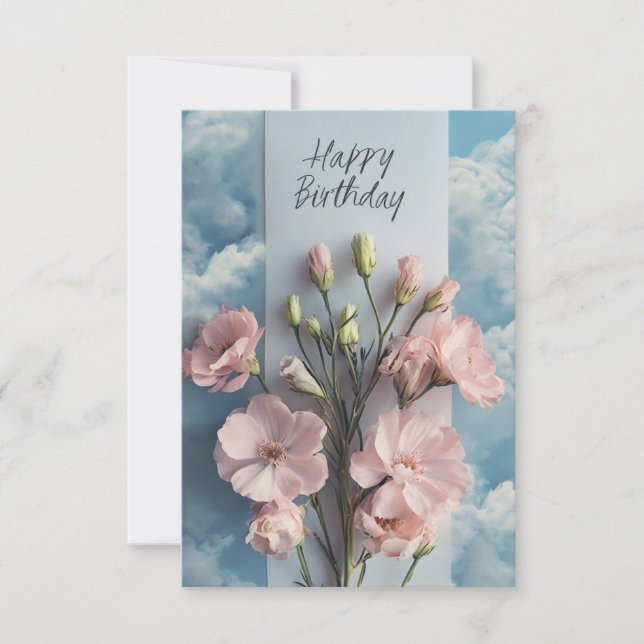 Classic Floral Birthday Card (Front)