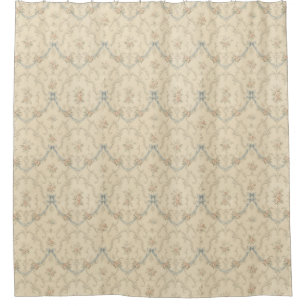 Classic Floral Garland Pattern with Ribbons